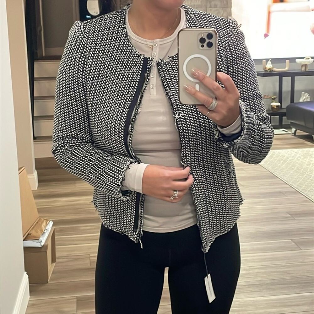 Gap Raw Edges Tweed Sz 6 NWT